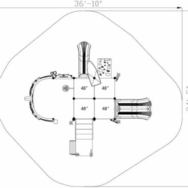 Adair Play Structure - 2D View