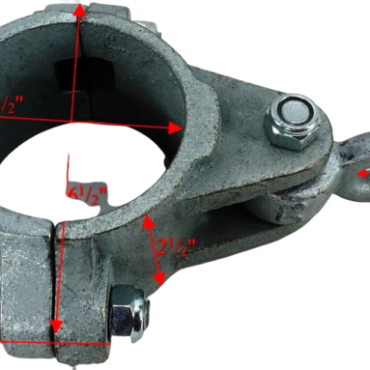 Swing Hanger 3 1/2" Galvanized Pipe - Dimensions
