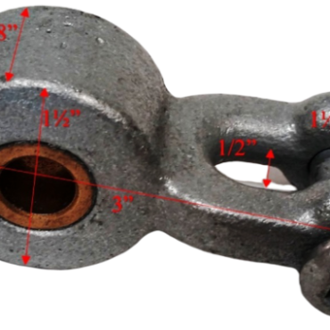 Shackle Pendulum Hanger 1" Dimensions