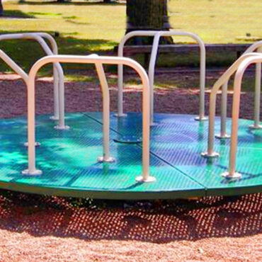 Classic style 10ft Merry Go Round in Green and Tan color combination