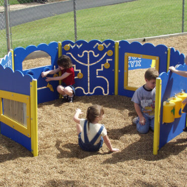 Perfect in any corner or between large play events, the TotTown Kiddie Korral from Sportsplay is the ideal play panel event.