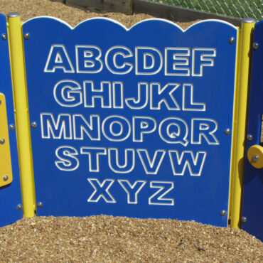 Little fingers love to trace along any surface, so why not make it something they will learn?  This alphabet panel is a must have for young ages!