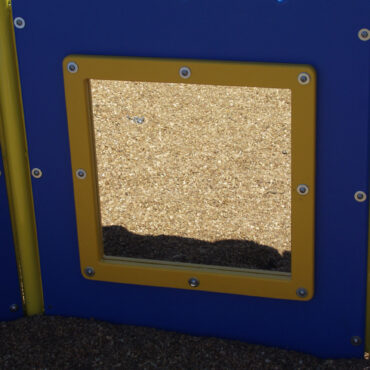 A fun-house style mirror that will keep your young children entertained for hours is part of the TotTown Kiddie Korral.