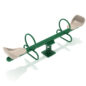 Rockwell Teeter Duo show with Rainforest Green Posts and Beige Seats