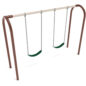 1-Bay Arch Swings with 2-belt seats in can come in many combination of custom color options