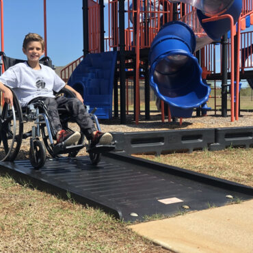 Half ramps work with play timbers allowing access to playgrounds