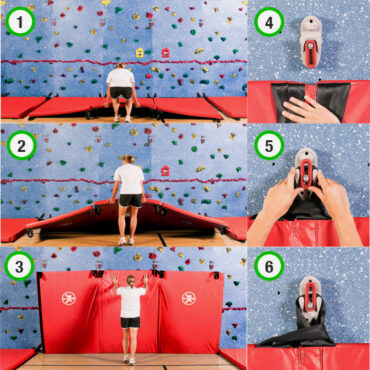 The Mat-Locking System provides for an easy installation!