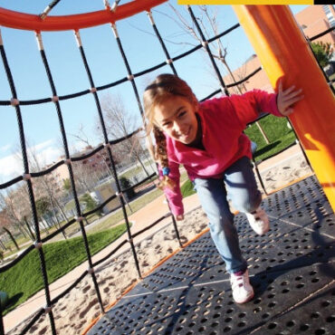 Spin around on this awesome rotating climber!