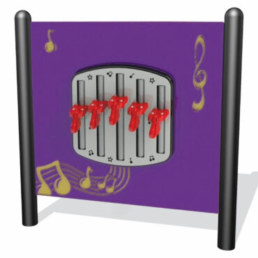 Add music to any outdoor playground with our Freestanding Chimes Panel!