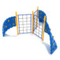 3 Panel Rope Challenger Climber - Sunglow Yellow Posts/Cobalt Blue Rails/Pacific Blue Plastic/Sunglow Yellow Handholds