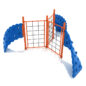 3 Panel Rope Challenger Climber - Orange Posts and Rails/Pacific Blue Plastic and Handholds