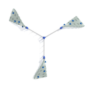 3 Panel Rope Challenger Climber - Top View