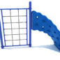 1 Panel Rope Challenger Climber - Cobalt Blue Posts, Rails, Plastic and Handholds