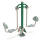 Double Station Leg Press - Sand Dollar Rails/Rainforest Green Post