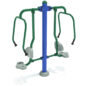 Double Station Chest Press - Rainforest Green Rails/Cobalt Blue Post