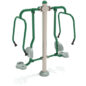 Double Station Chest Press - Wilderness Color Scheme - Rainforest Green Rails/Sand Dollar Post