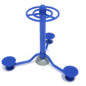 Triple Station Torso Twist - Rainforest Blue Rails and Post