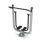 Single Station Sky Walker - Matte Black Rails/Silver Posts