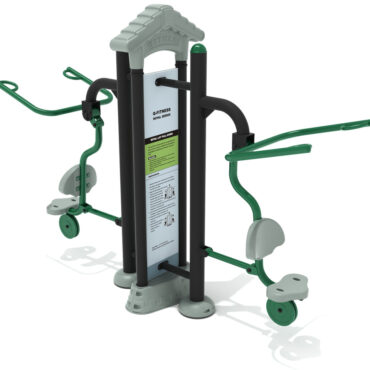 Royal Double Station Lat Pulldown - Rainforest Green Rails/Matte Black Posts