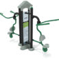 Royal Double Station Lat Pulldown - Rainforest Green Rails/Matte Black Posts