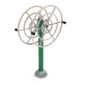 Double Station Shoulder Rotation - Sand Dollar Rails/Rainforest Green Post