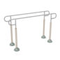 Single Station Parallel Bars - Silver Rails/Sand Dollar Posts