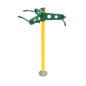 Triple Station Chin-Up Bars - Rainforest Green Rails/Sunglow Yellow Post