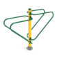 Double Station Dip Bars - Rainforest Green Rails/Sunglow Yellow Post