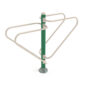 Double Station Dip Bars - Sand Dollar Rails/Rainforest Green Post