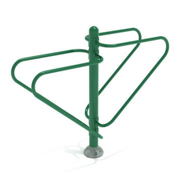 Double Station Dip Bars - Rainforest Green Rails and Post