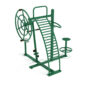Quadruple Warm Up Station - Rainforest Green Rails and Posts