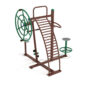 Quadruple Warm Up Station - Rainforest Green Rails/Brown Posts
