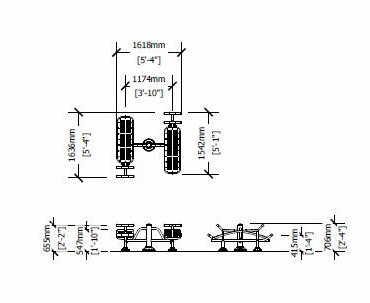 Double Station Sit Up Bench Dimensions