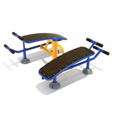 Double Station Sit Up Bench - Confetti Color Scheme