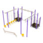 North Bethesda Spark Playground Structure - front view - island color scheme
