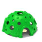 Logan's Dome with climbing panels in Primary Green