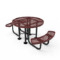 46" Round Portable Table - 2 Seat Accessible with Expanded Metal Option