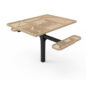 46" Square Pedestal Table - 2 Seat Accessible with Inground Mound and Expanded Metal Options