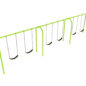 3-Bay Arch Swing in Lime Green with Black Belt Seats
