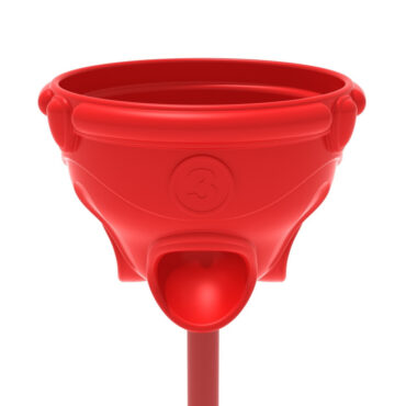 Red with red post