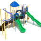 Custom Colors - Pacific Blue Roof/Rails, Sunglow Yellow Posts, Primary Green Slides