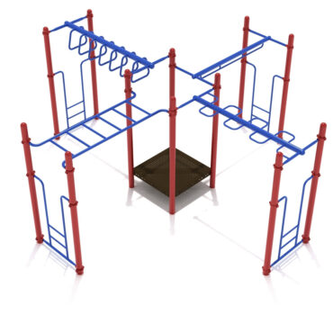 Waverly Woods Fitness Structure in Primary Color Scheme