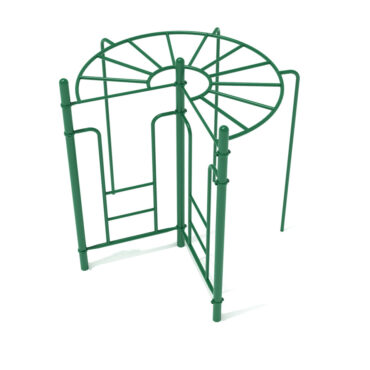 270-Degree Rung Ladder - Rainforest Green Posts/Rain Forest Green Rails