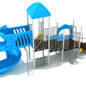 Annapolis Spark Structure - Custom Colors (Sky Blue Roof/Slides; White Posts; Silver Rails; Gray Panel)