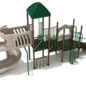 Annapolis Spark Structure - Custom Colors (Hunter Green Roof/Rails; Brown Posts; Beige Slides/Panels)