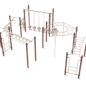 Terre Haute Playground Structure - Pirate Color Scheme