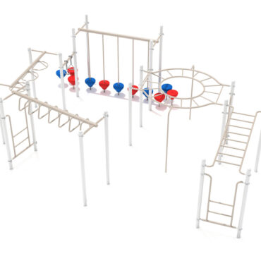 Terre Haute Playground Structure - Patriotic Color Scheme