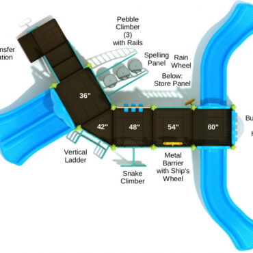 Henderson Spark Playground Structure - Top View