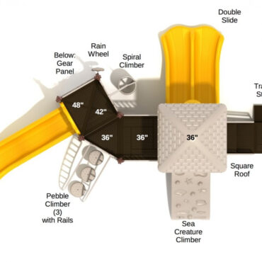 Panama City Spark Playground Structure - Top View