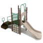 Irondale Spark Structure - Custom Colors (Beige Slides/Panel; Brown Posts; Rainforest Green Rails)